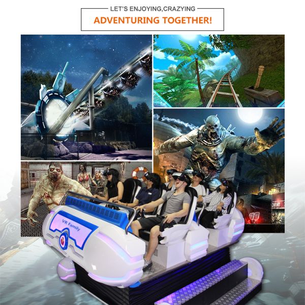 New Upgrade Cool Appearance 9D Simulator Unique Dynamic Effects 6 Seats Vr Family For Thrilling Trip