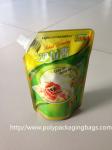 Laminated Spouted Pouches Packaging Poly Bags For Soybean Milk Stand Up Spout