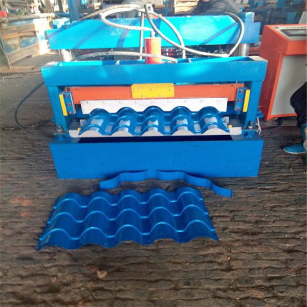 Aluminum Mectoppo Glazed Tile Roll Forming Machine With Delta PLC Control