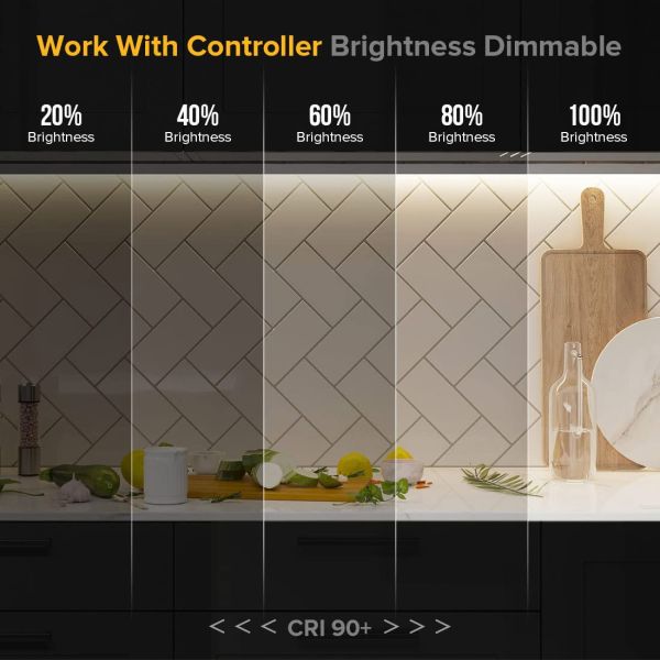 12V 24V LED COB Strip Light Single Colour Flexible 3000K 4000K 6500K