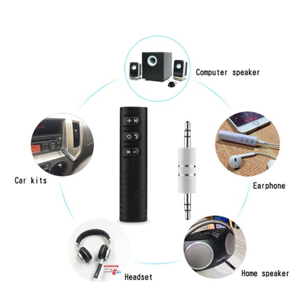 Portable Speaker Bluetooth Receiver 3 . 5mm Jack Car Bluetooth AUX Audio Receiver Adapter