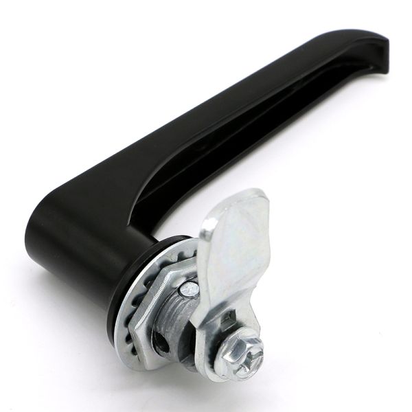 Rotating Metal Cabinet Push Handle Lock Carbon Steel
